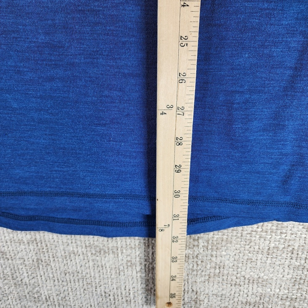 Smartwool Long Sleeve Baselayer Shirt Mens L Blue 100% Merino Wool Tee Top - Picture 6 of 12